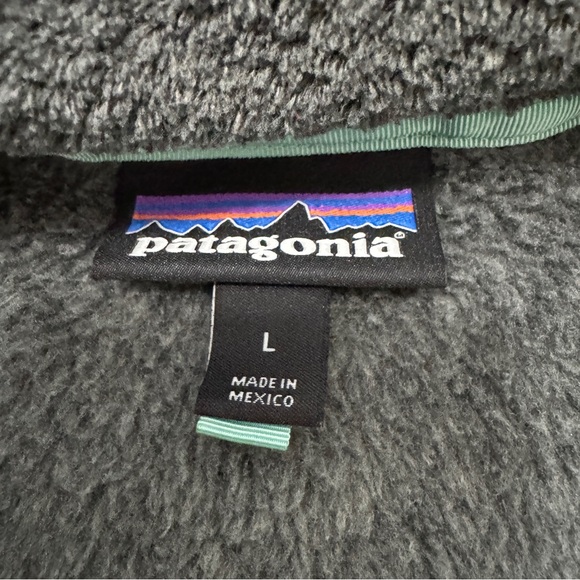 Patagonia Large Gray Re-Tool Snap T Fleece Pullover ~ Classic Preppy Outdoor - Picture 7 of 8
